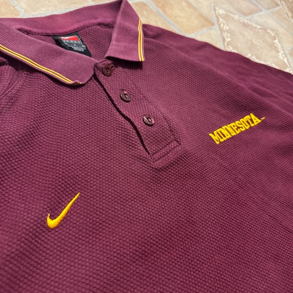 Vintage Nike Team Minnesota Golden Gophers Polo Shirt - Men's Large - Picture 2 of 6